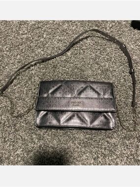 New! GUESS METALLIC QUILTED CROSSBODY/SHOULDER BAG